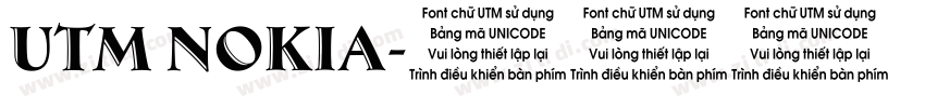 UTM Nokia字体转换